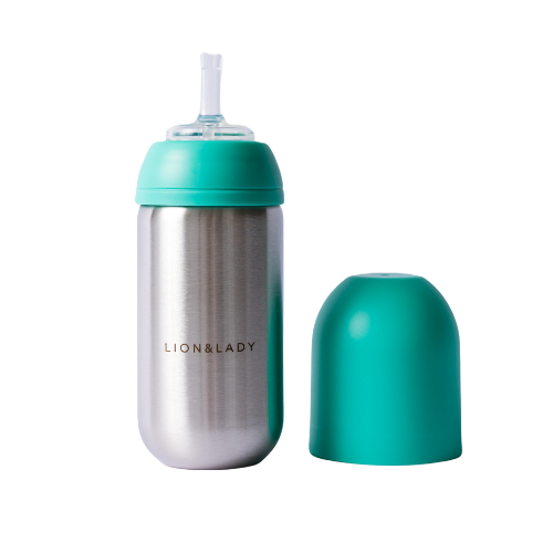 Lion and Lady Stainless Steel Straw Cup (350ML)