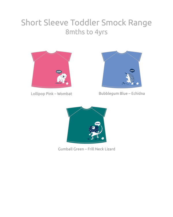 Little Chomps Smock 8 months- 4 years (short sleeve)
