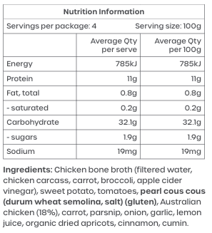Chicken Tagine with Pearl Cous Cous 400g