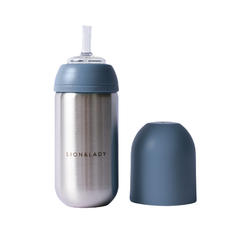 Lion and Lady Stainless Steel Straw Cup (350ML)
