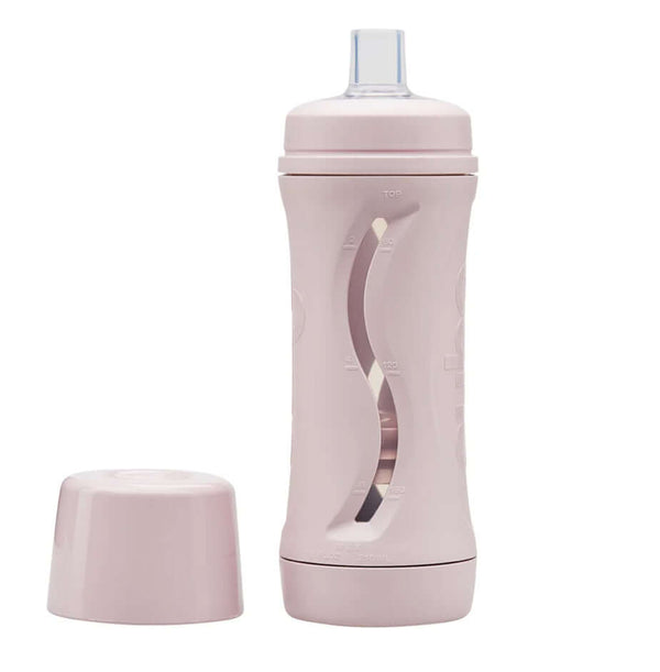 Musk Subo Food Bottle 210ml – reusable, mess-free baby feeding bottle for purees, smoothies, and soft foods with adjustable volume and 12mm spout.