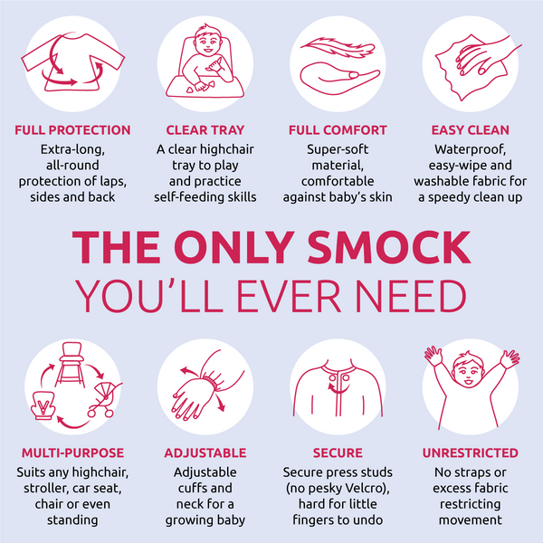 Little Chomps Smock 8 months- 4 years (short sleeve)