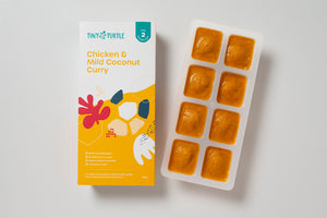 Baby puree containing chicken curry