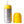 Sippy cup with yellow lid and base on a white background