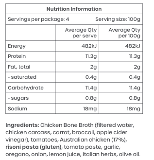 Greek Chicken and Tomato Risoni 400g