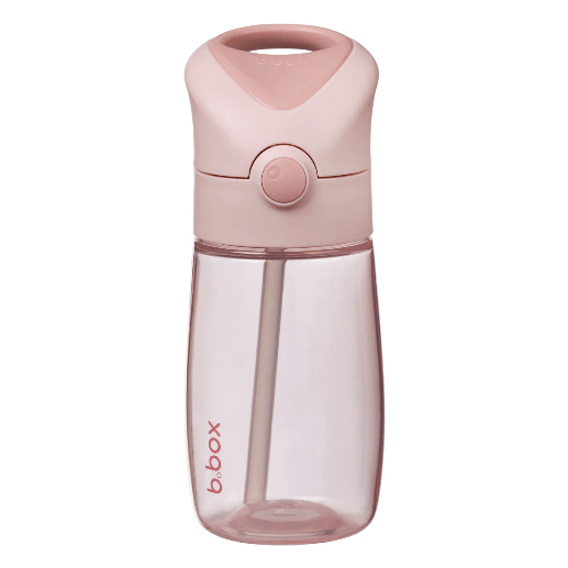 Bbox Junior Drink Bottle 380ml in pink, perfect for toddlers transitioning from sippy cups to independent drinking.
