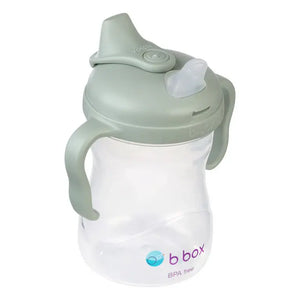 Bbox spout cup with ergonomic silicone spout and easy-grip handles, perfect for toddlers 4 months and up.
