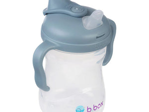 Bbox Spout Cup with silicone spout, easy-grip handles, BPA free, perfect for toddlers 4m+, and spout cover included.