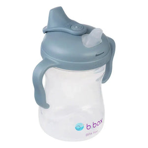 Bbox Spout Cup with silicone spout, easy-grip handles, BPA free, perfect for toddlers 4m+, and spout cover included.