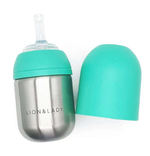 Lion and Lady Stainless Steel Straw Cup (210ML)