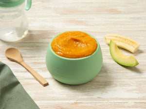 Fish puree in a bowl ready to serve