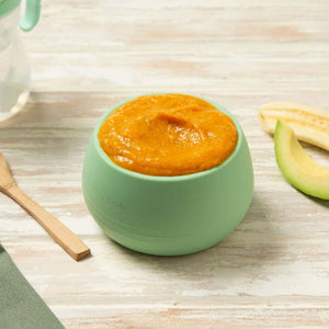 Fish puree in a bowl ready to serve