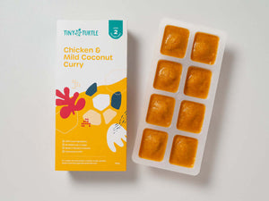 Baby puree containing chicken curry