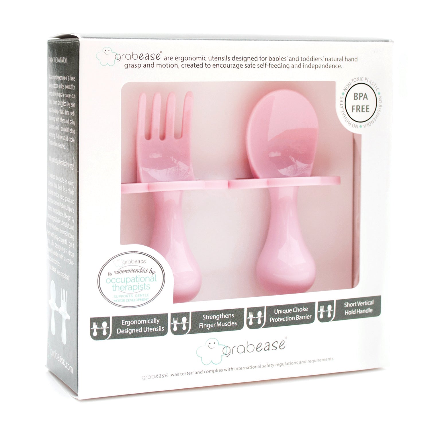 Grabease Fork and Spoon Set Tiny Turtle Baby Food